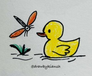 Duck and Dragonfly