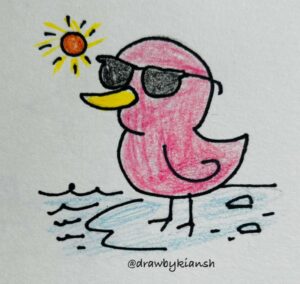 Duck with Sunglasses