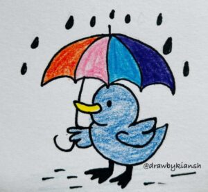 Duck with Umbrella