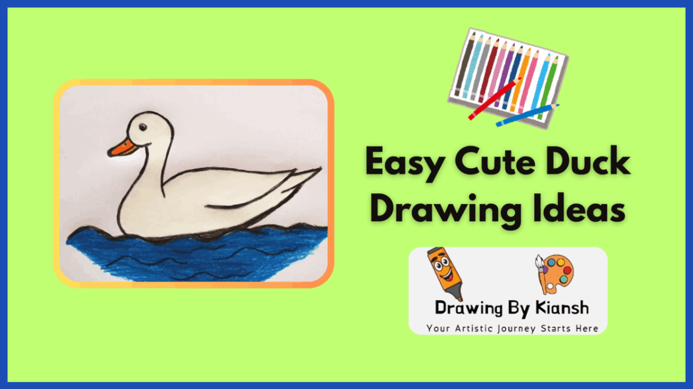 Easy Cute Duck Drawing Ideas