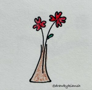 Fun Plant Pot Drawing | Easy Plant Drawing Ideas