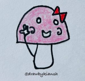 Mushroom With Bow