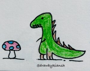 Mushroom and Dinosaur