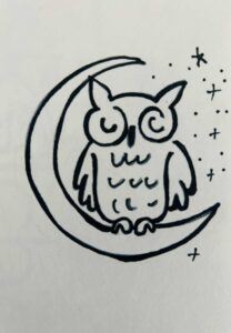 Owl with Moon