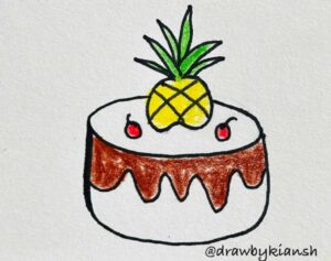 Pineapple Birthday Cake