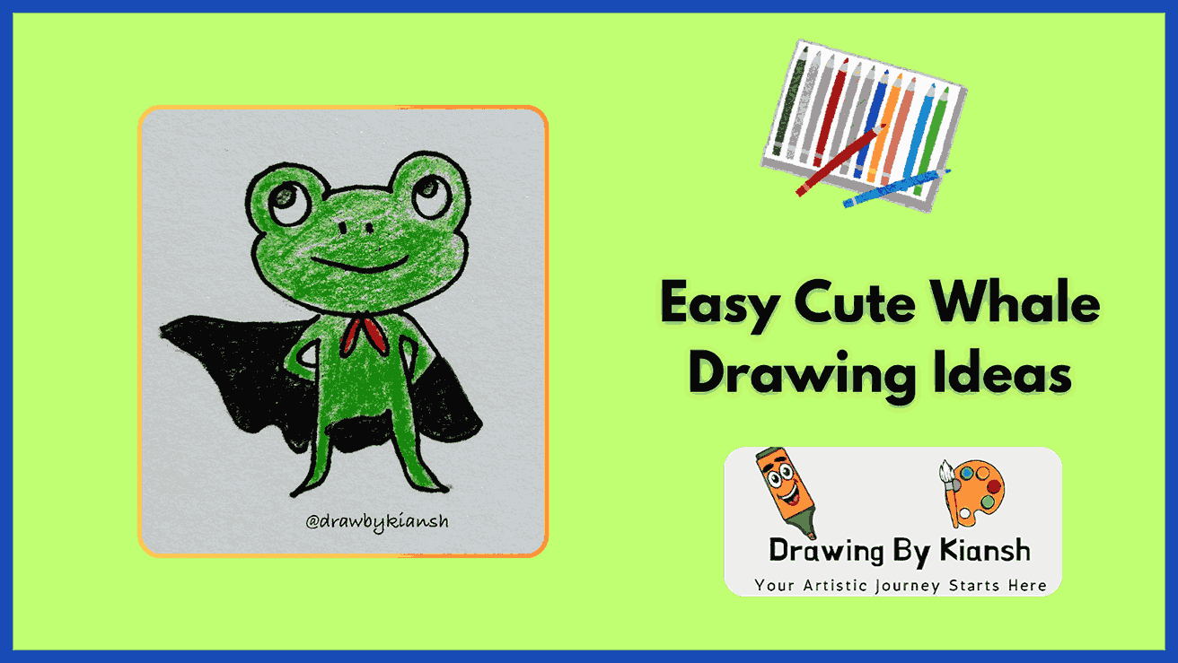 Cute Frog Drawing Easy