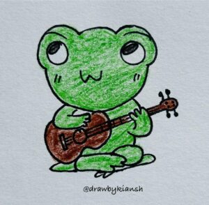 Frog Playing Guitar 